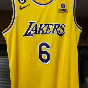 Yellow Lakers Basketball Jersey